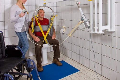 Wall lift ; Hygiene sling ; Standard spreader bar - Handi-Rehab Patient lift hoist