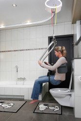 Ceiling hoist - with motor fixed on the rail ; OBSOLETE - Ceiling track rail  - Handi-Rehab Patient lift hoist