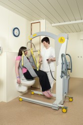 Mobile hoist 2600 (Victor) ; Hygiene sling - Handi-Rehab Patient lift hoist