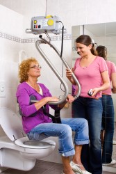 OBSOLETE - Ceiling hoist - with portable motor - Handi-Rehab Patient lift hoist