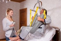 Wall lift ; Hygiene sling ; Standard spreader bar - Handi-Rehab Patient lift hoist