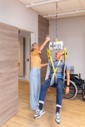 Portable ceiling lift with “tarzan” system - Handi-Rehab Patient lift hoist