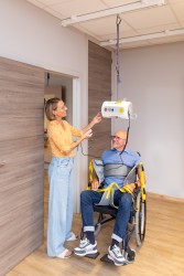 Portable ceiling lift with “tarzan” system - Handi-Rehab Patient lift hoist