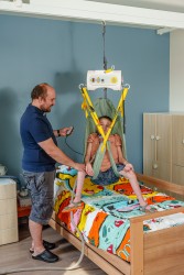 Portable ceiling lift with “tarzan” system - Handi-Rehab Patient lift hoist