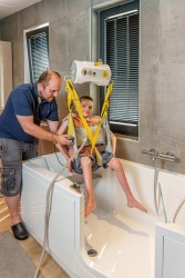 Portable ceiling lift with “tarzan” system - Handi-Rehab Patient lift hoist