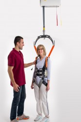Ceiling motor ; Walking harness - Handi-Rehab Patient lift hoist