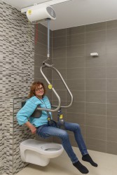 Ceiling hoist - with motor fixed on the rail ; Handi-Move Body Support® - Handi-Rehab Patient lift hoist